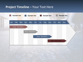 A Group Of People Walking Down A Sidewalk PowerPoint Template