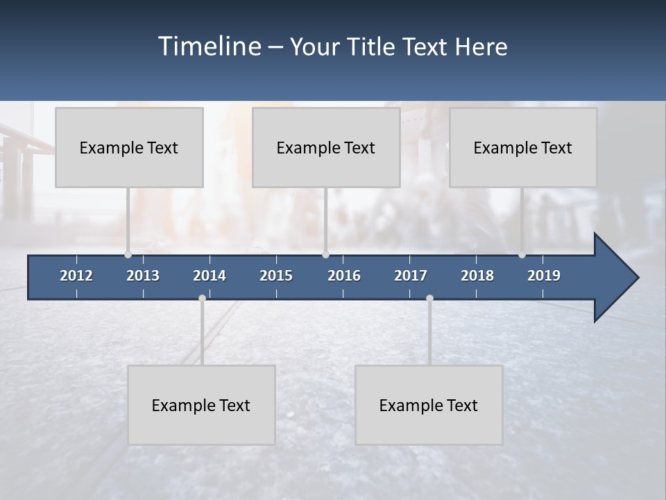 A Group Of People Walking Down A Sidewalk PowerPoint Template