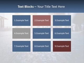 A Group Of People Walking Down A Sidewalk PowerPoint Template