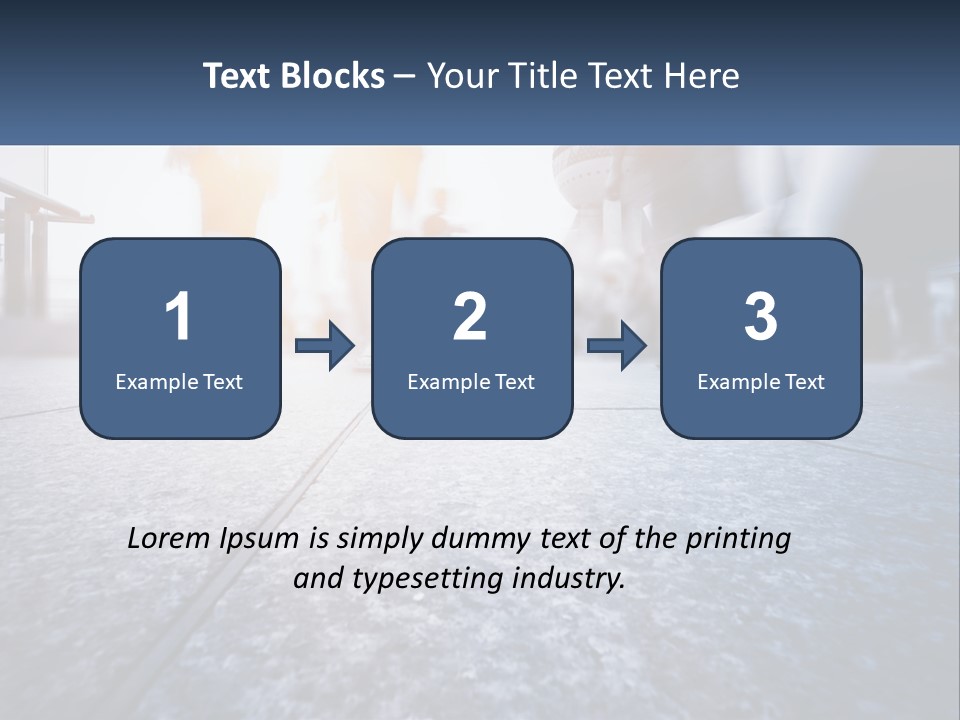 A Group Of People Walking Down A Sidewalk PowerPoint Template