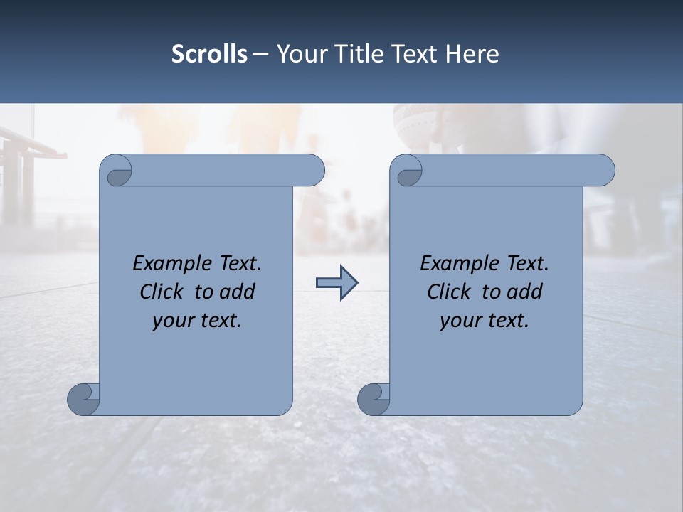 A Group Of People Walking Down A Sidewalk PowerPoint Template