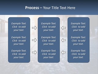 A Group Of People Walking Down A Sidewalk PowerPoint Template