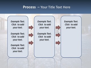 A Group Of People Walking Down A Sidewalk PowerPoint Template