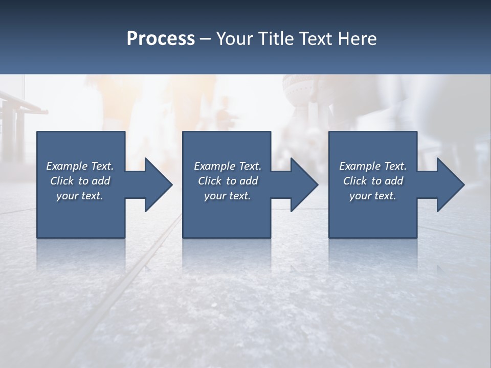A Group Of People Walking Down A Sidewalk PowerPoint Template