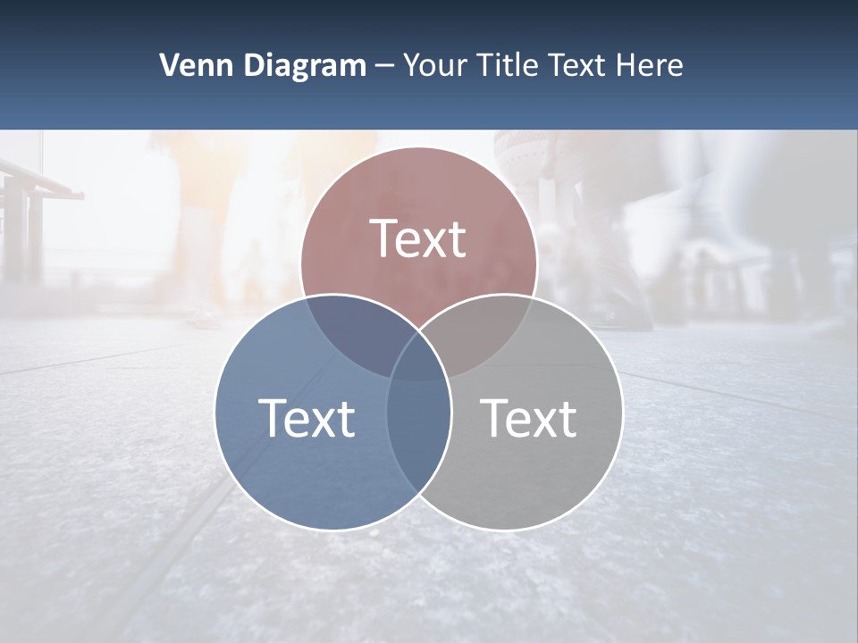 A Group Of People Walking Down A Sidewalk PowerPoint Template