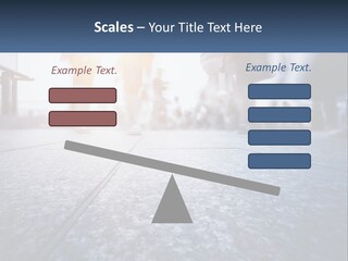 A Group Of People Walking Down A Sidewalk PowerPoint Template