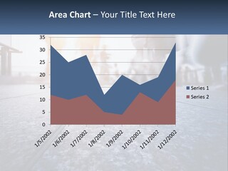 A Group Of People Walking Down A Sidewalk PowerPoint Template