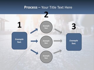 A Group Of People Walking Down A Sidewalk PowerPoint Template