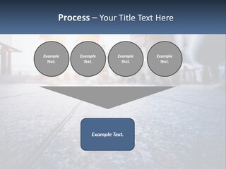 A Group Of People Walking Down A Sidewalk PowerPoint Template