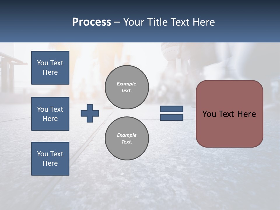 A Group Of People Walking Down A Sidewalk PowerPoint Template