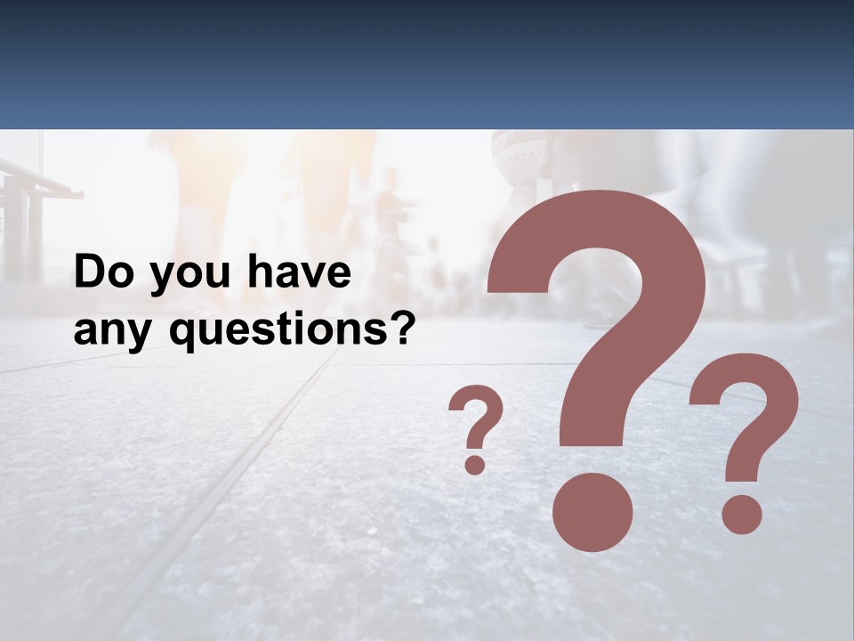 A Group Of People Walking Down A Sidewalk PowerPoint Template