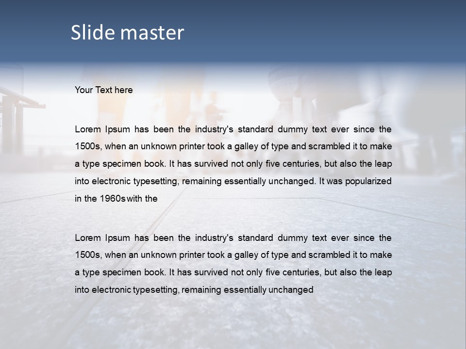 A Group Of People Walking Down A Sidewalk PowerPoint Template