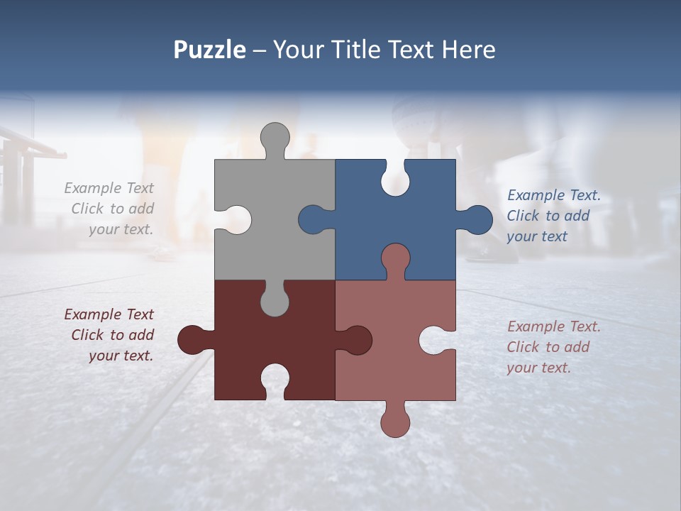 A Group Of People Walking Down A Sidewalk PowerPoint Template