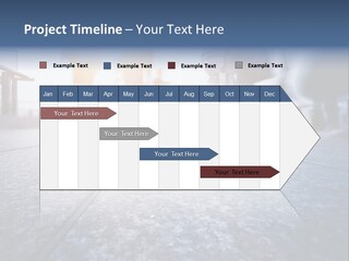 A Group Of People Walking Down A Sidewalk PowerPoint Template
