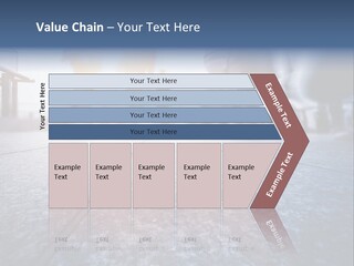 A Group Of People Walking Down A Sidewalk PowerPoint Template