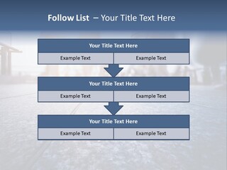 A Group Of People Walking Down A Sidewalk PowerPoint Template