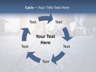 A Group Of People Walking Down A Sidewalk PowerPoint Template