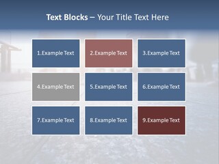 A Group Of People Walking Down A Sidewalk PowerPoint Template