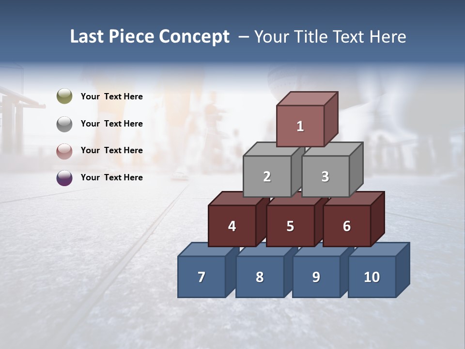 A Group Of People Walking Down A Sidewalk PowerPoint Template