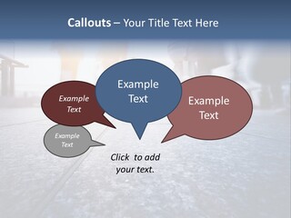 A Group Of People Walking Down A Sidewalk PowerPoint Template