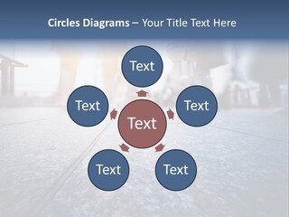 A Group Of People Walking Down A Sidewalk PowerPoint Template