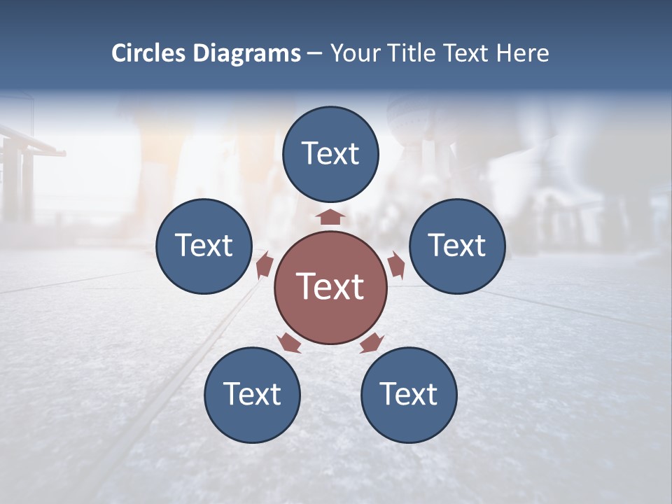 A Group Of People Walking Down A Sidewalk PowerPoint Template