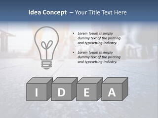 A Group Of People Walking Down A Sidewalk PowerPoint Template