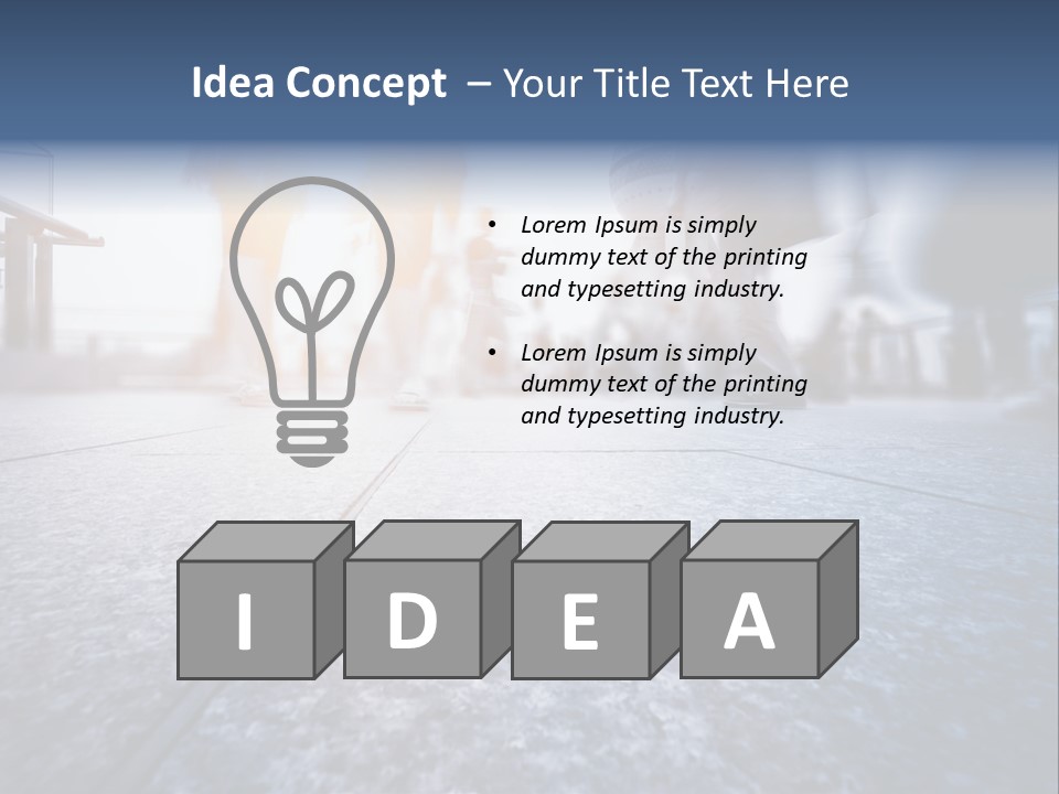 A Group Of People Walking Down A Sidewalk PowerPoint Template