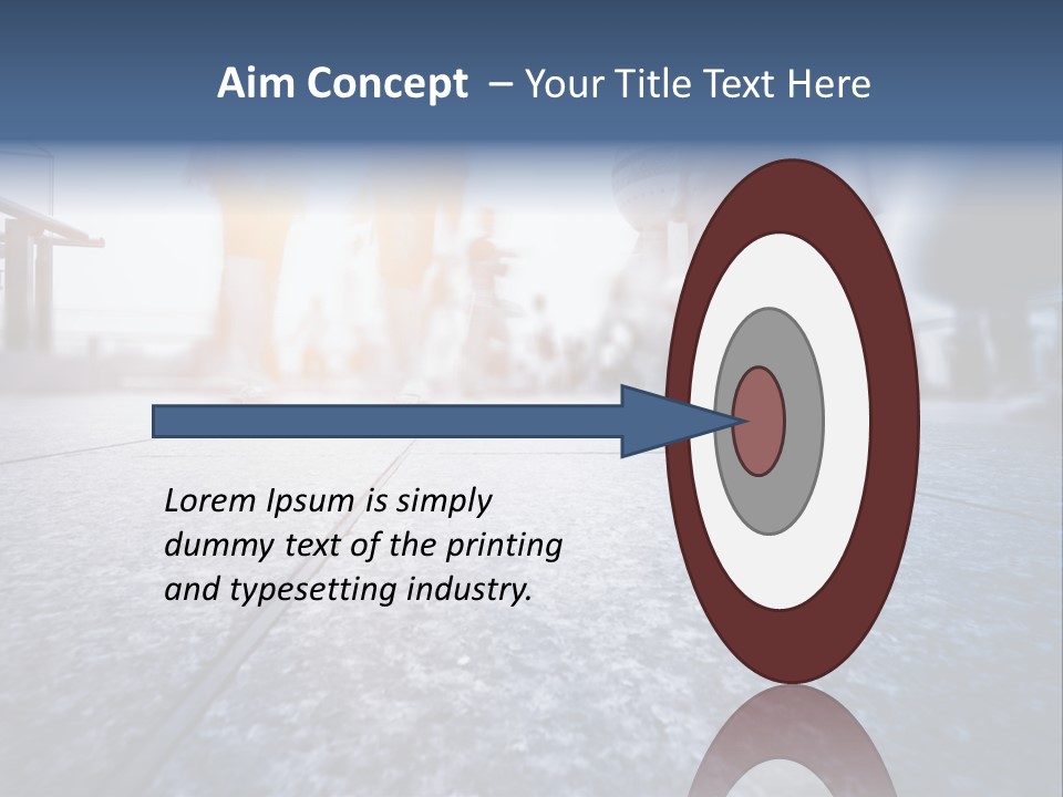 A Group Of People Walking Down A Sidewalk PowerPoint Template