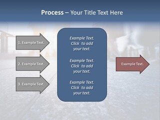 A Group Of People Walking Down A Sidewalk PowerPoint Template