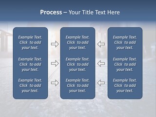 A Group Of People Walking Down A Sidewalk PowerPoint Template