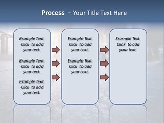 A Group Of People Walking Down A Sidewalk PowerPoint Template