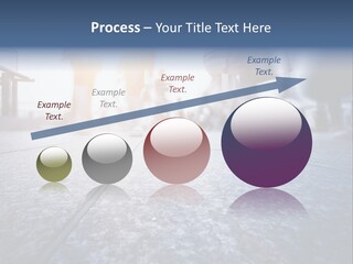 A Group Of People Walking Down A Sidewalk PowerPoint Template