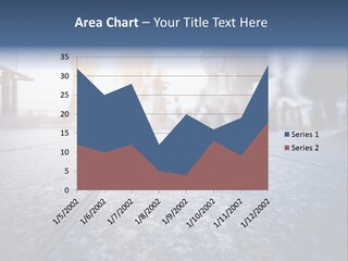 A Group Of People Walking Down A Sidewalk PowerPoint Template