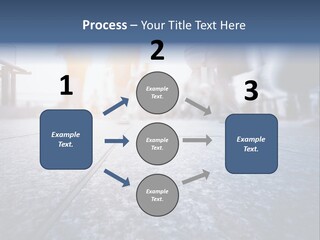 A Group Of People Walking Down A Sidewalk PowerPoint Template