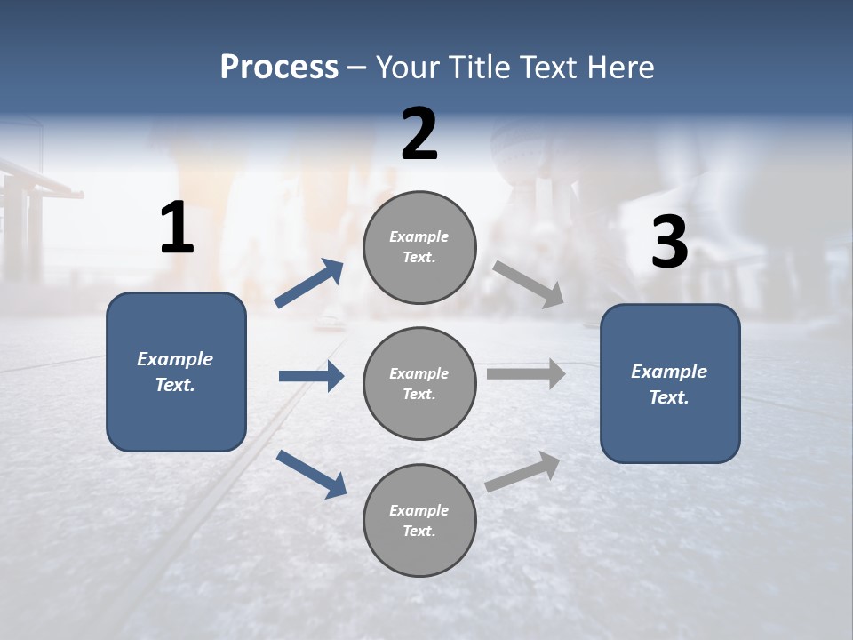 A Group Of People Walking Down A Sidewalk PowerPoint Template