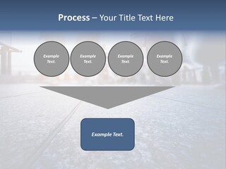 A Group Of People Walking Down A Sidewalk PowerPoint Template