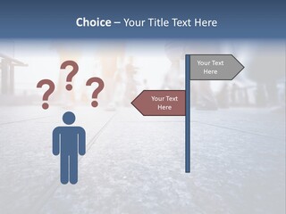 A Group Of People Walking Down A Sidewalk PowerPoint Template