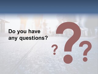 A Group Of People Walking Down A Sidewalk PowerPoint Template