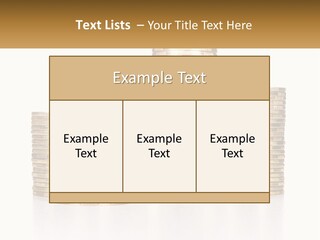 A Pile Of Gold Coins With A White Background PowerPoint Template