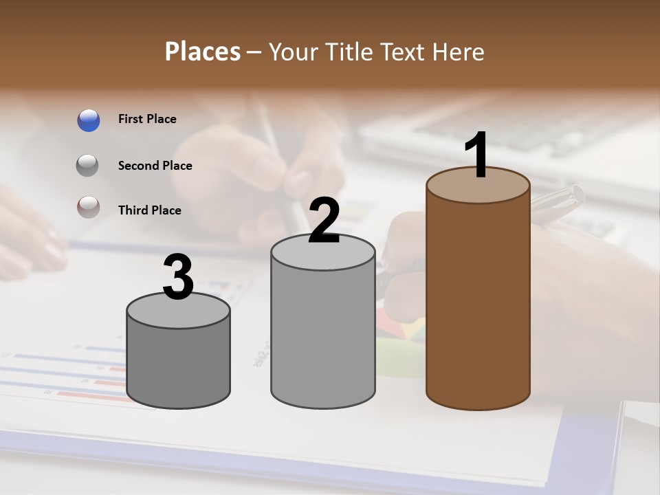 A Group Of People Sitting At A Table With A Laptop And Pen PowerPoint Template