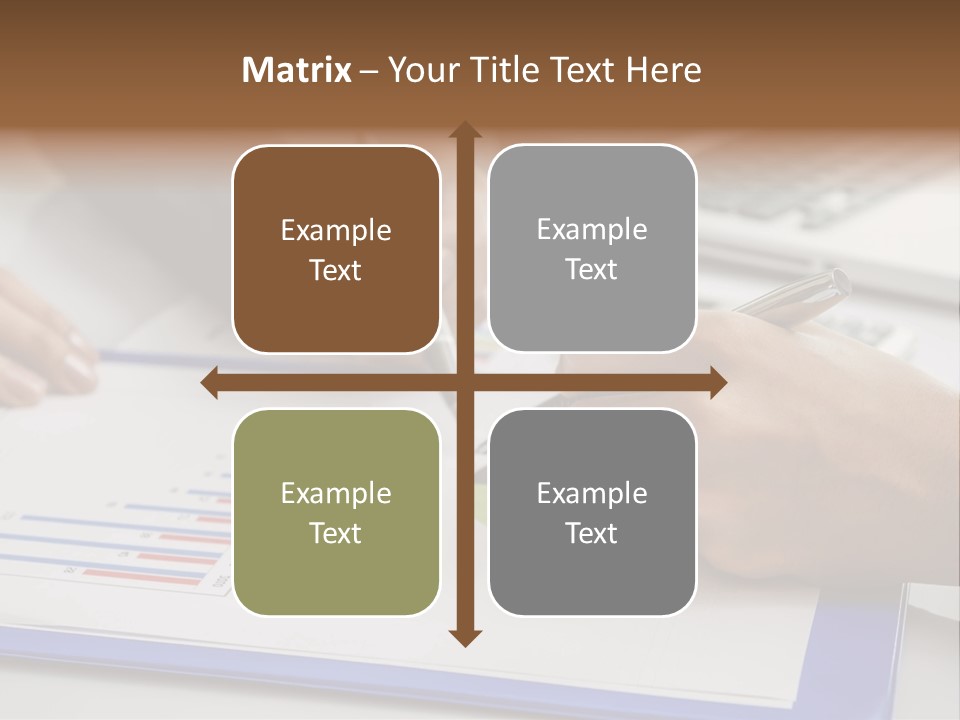 A Group Of People Sitting At A Table With A Laptop And Pen PowerPoint Template