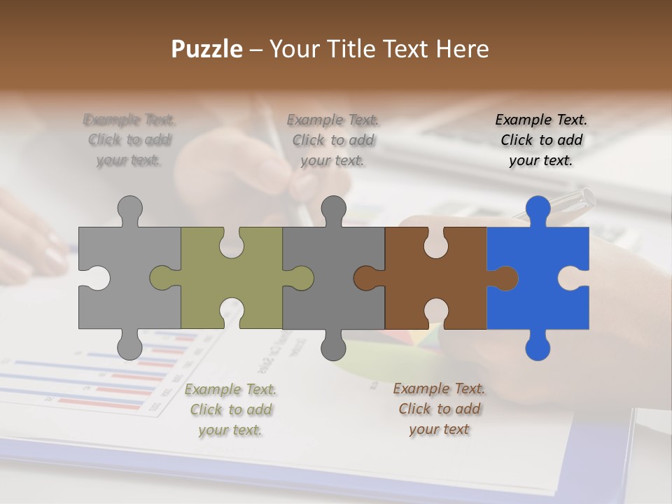 A Group Of People Sitting At A Table With A Laptop And Pen PowerPoint Template