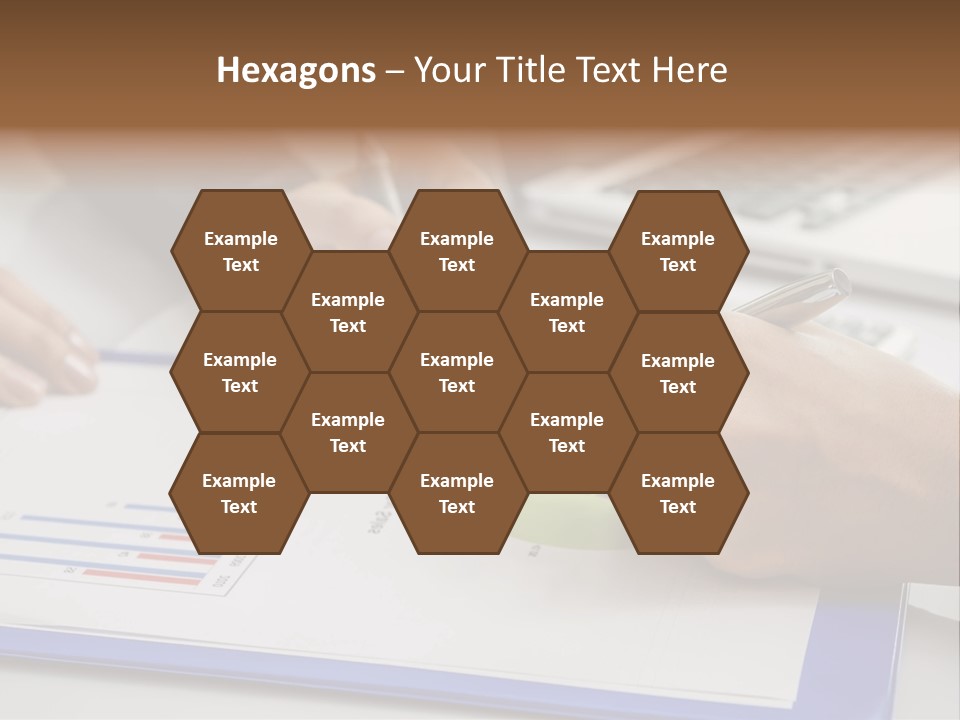 A Group Of People Sitting At A Table With A Laptop And Pen PowerPoint Template