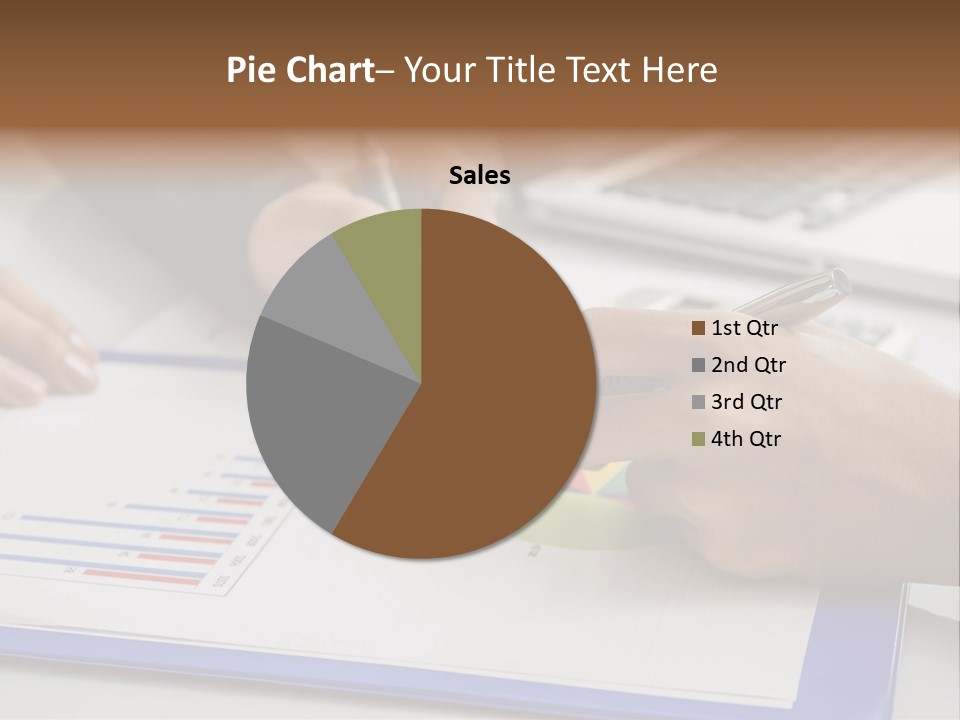 A Group Of People Sitting At A Table With A Laptop And Pen PowerPoint Template
