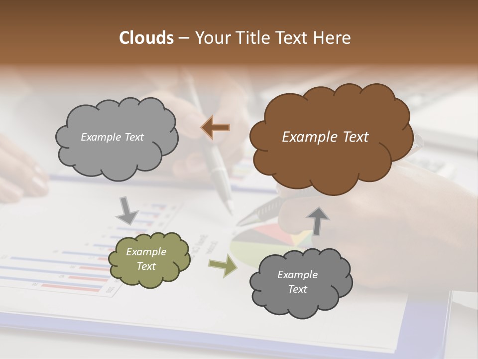 A Group Of People Sitting At A Table With A Laptop And Pen PowerPoint Template