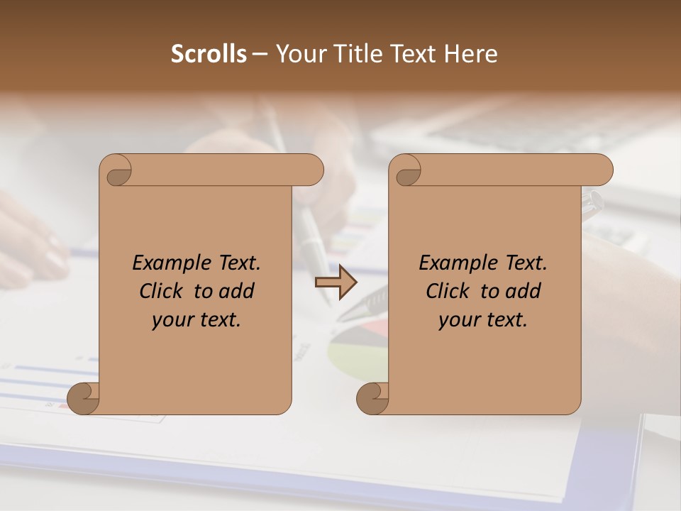 A Group Of People Sitting At A Table With A Laptop And Pen PowerPoint Template