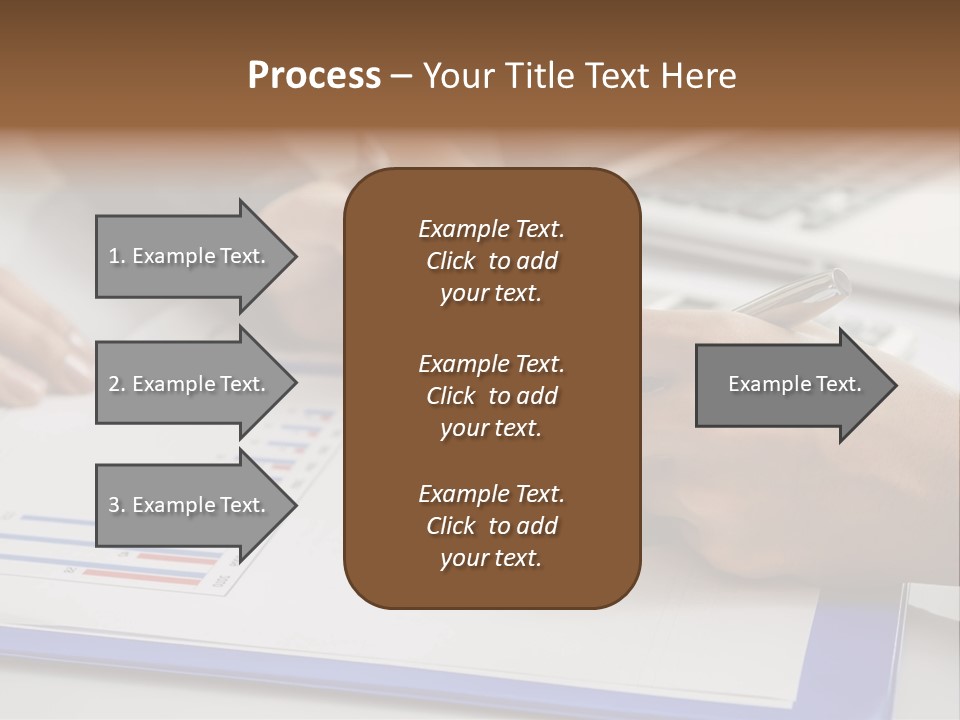 A Group Of People Sitting At A Table With A Laptop And Pen PowerPoint Template