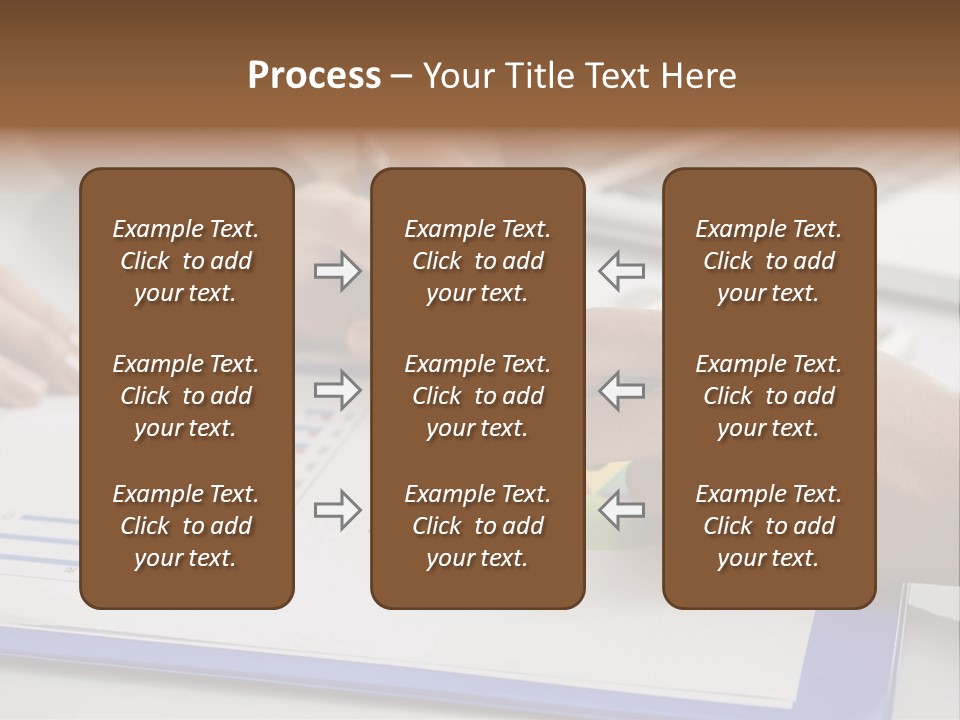 A Group Of People Sitting At A Table With A Laptop And Pen PowerPoint Template