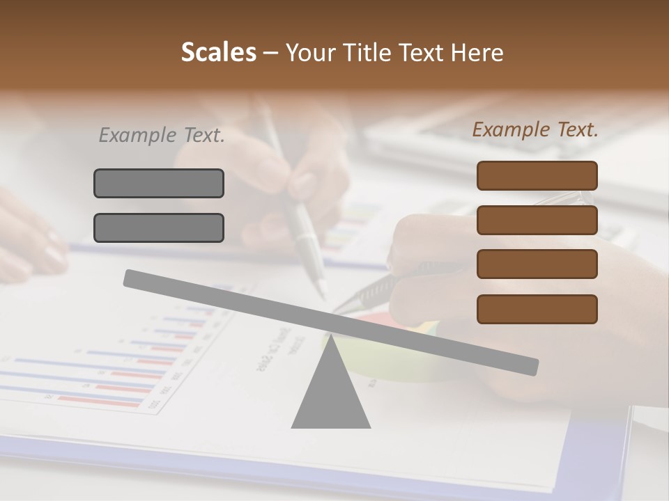 A Group Of People Sitting At A Table With A Laptop And Pen PowerPoint Template